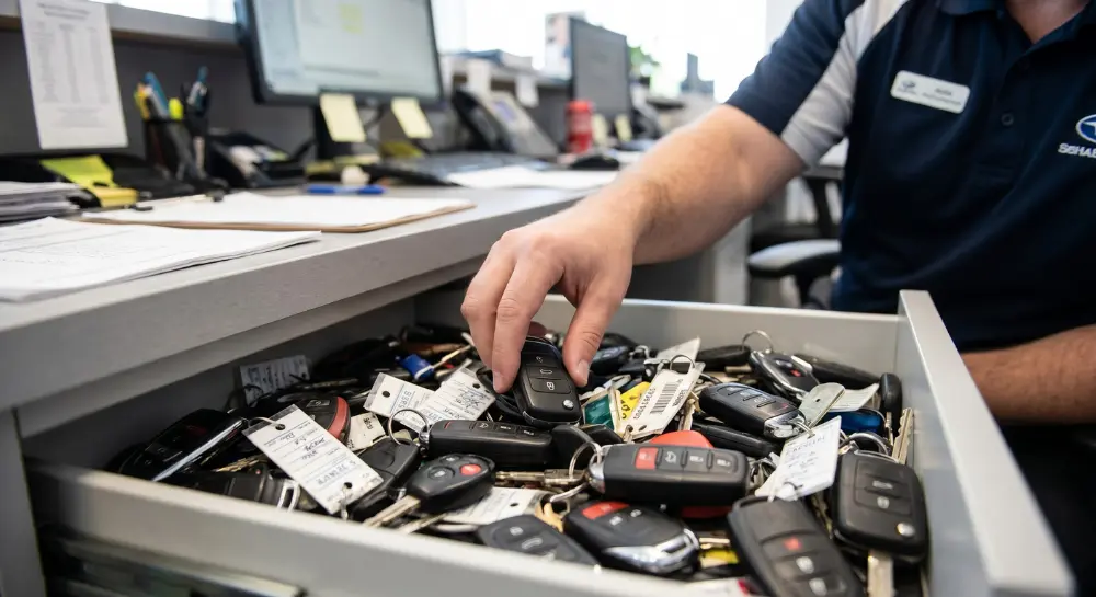 Collecting car key fobs